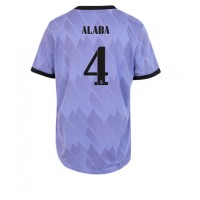 Real Madrid David Alaba #4 Fotballklær Bortedrakt Dame 2022-23 Kortermet